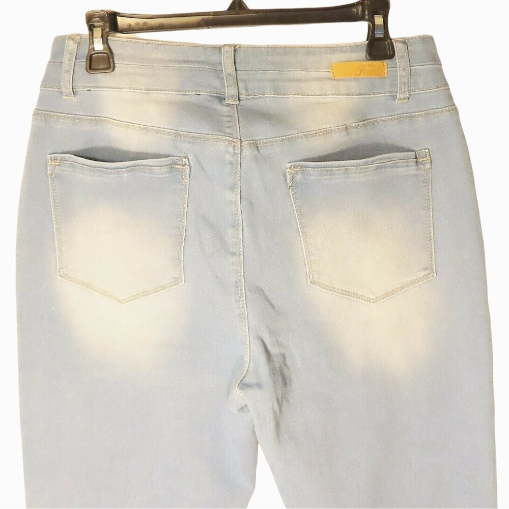 NWT Womens Jeans Royalty For Me 12 Light Wash Stretch Ankle High Rise Slim Fit - Picture 7 of 9
